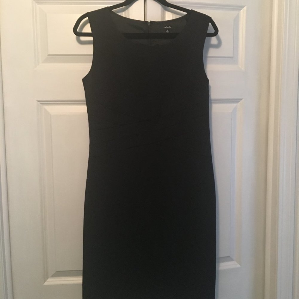 Rafaella classic black sheath dress - like new!